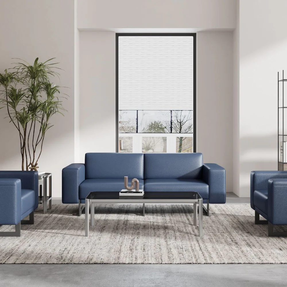KST064 Bridge Leather Office Single Modular Sofa