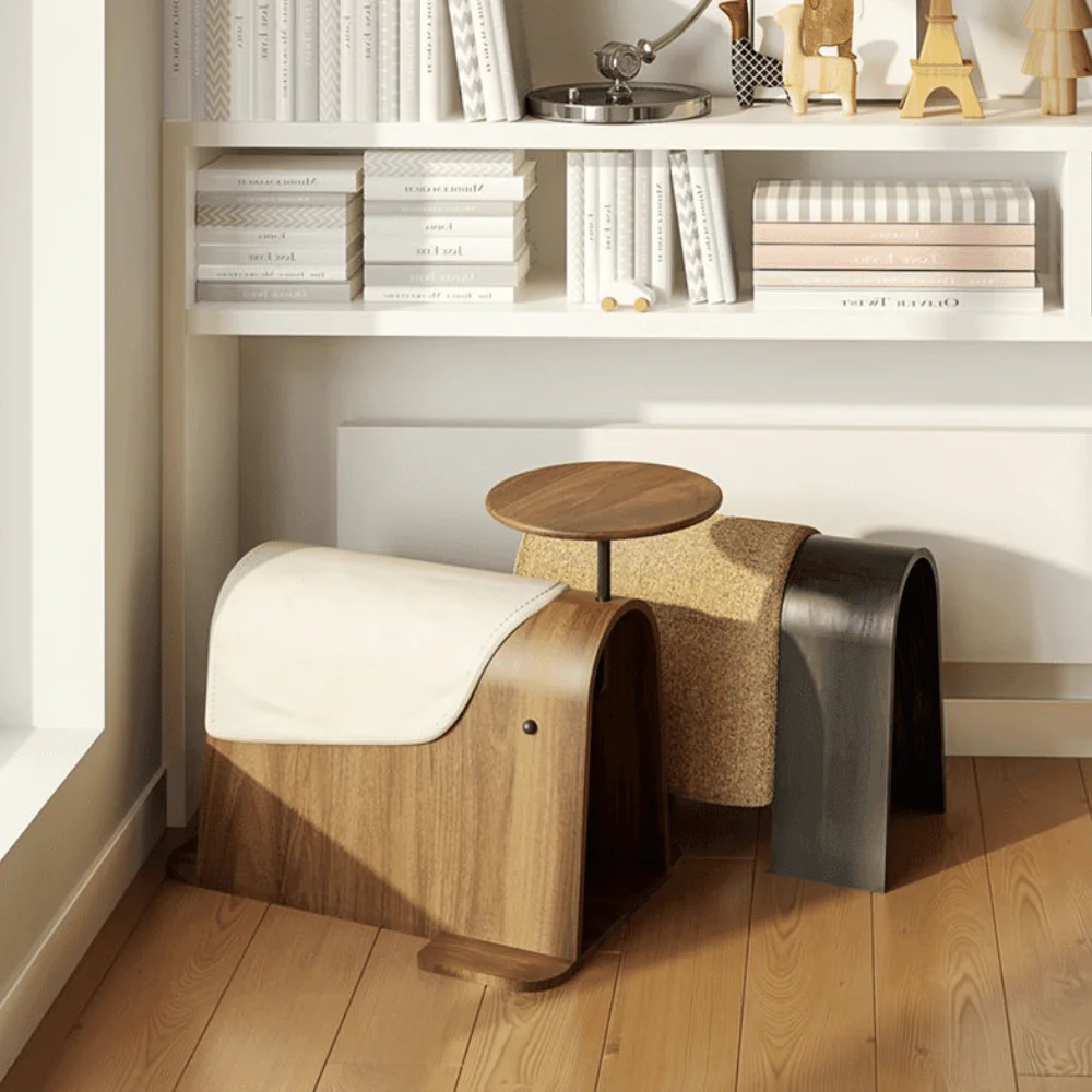KST049 Loveseat Wooden Feature Seat Stool