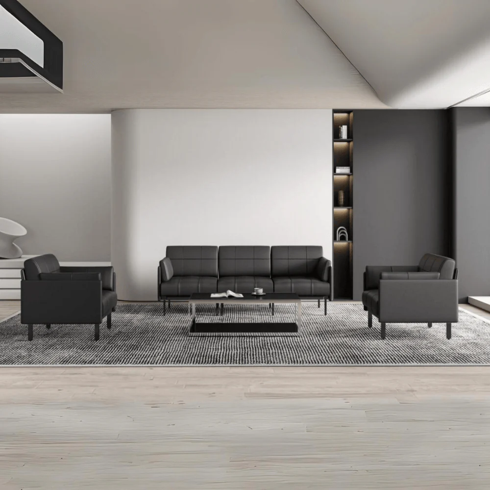 KST067 Parson Leather Office Leisure Single Sofa