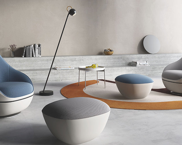 ST024 Moffy Armchair with Footrest