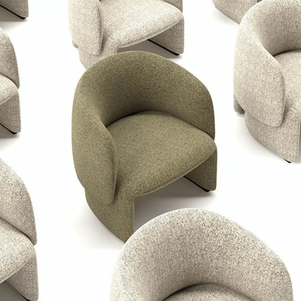 KST053 Sleeper Fabric Leisure Single Sofa Chair