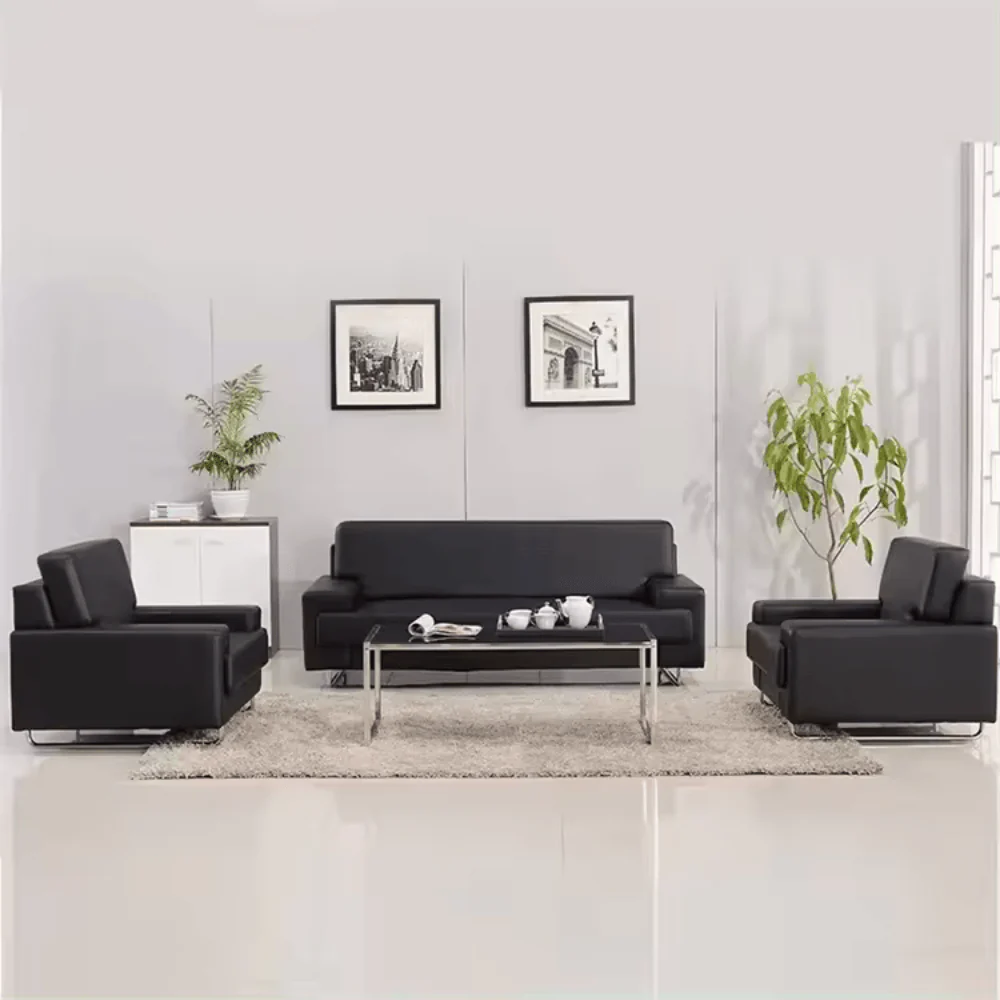 KST074 Venice Leather Office Single Sofa