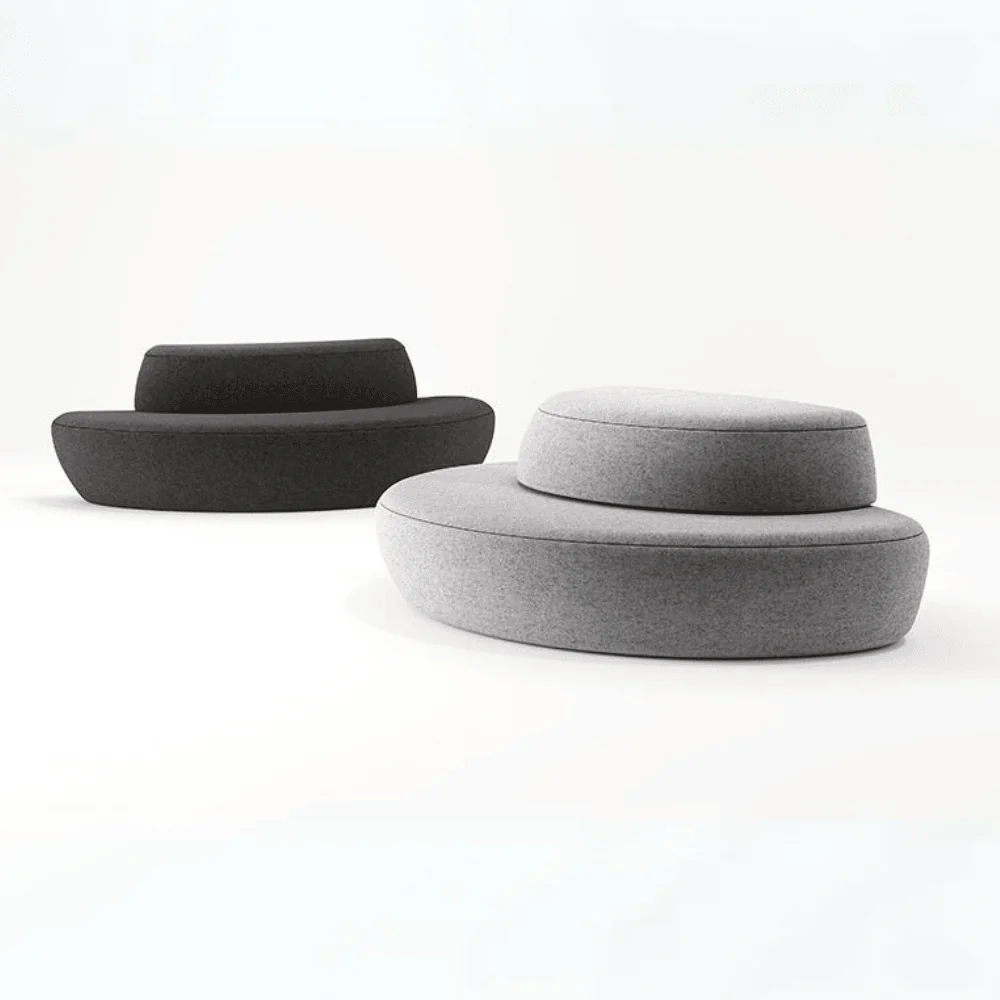 ST094 Siena Office Fabric Round Leisure Modular Sofa