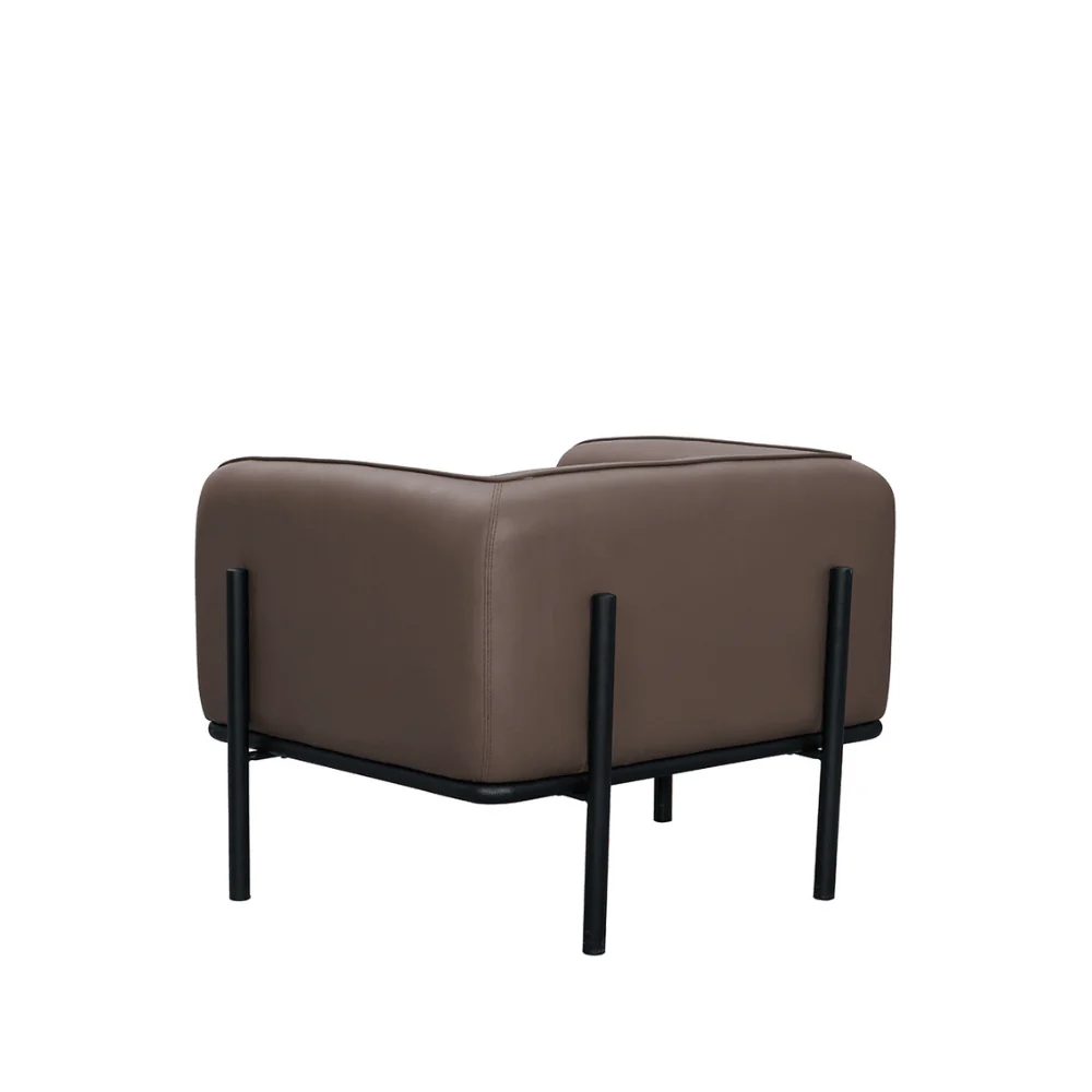 KST068 Knole Leather Office Single Sofa