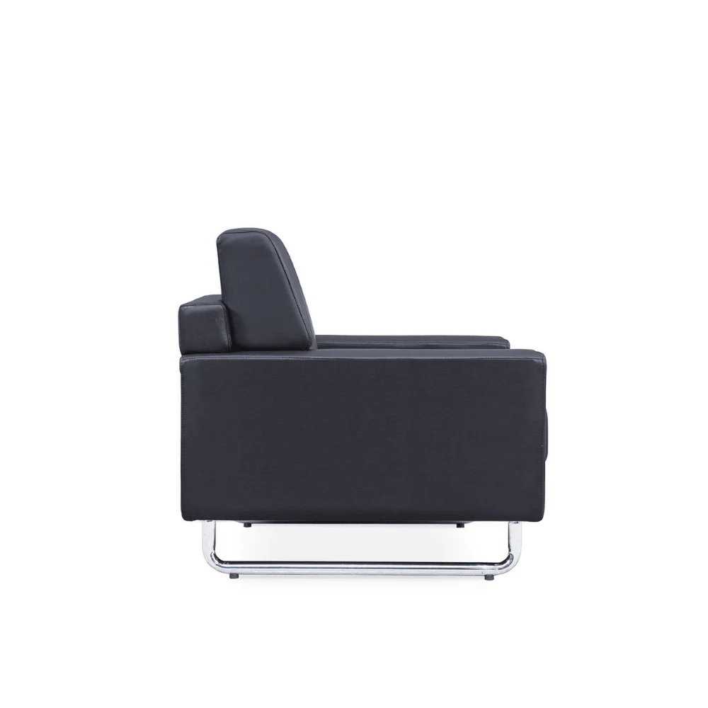 KST074 Venice Leather Office Single Sofa