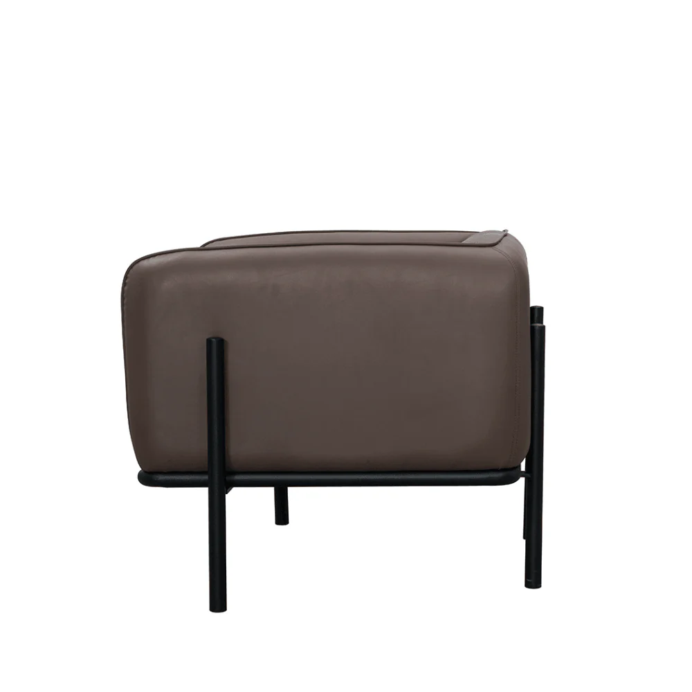 KST068 Knole Leather Office Single Sofa