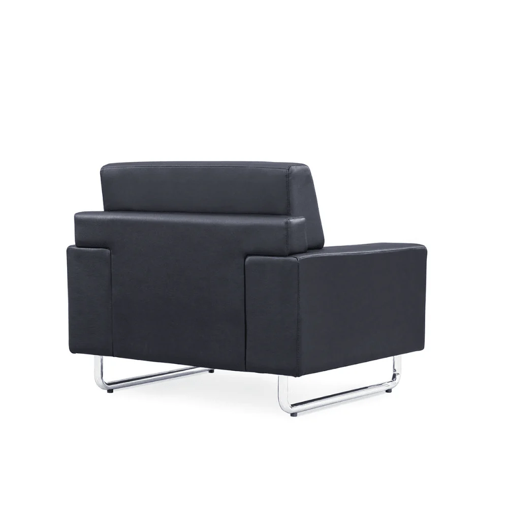 KST074 Venice Leather Office Single Sofa