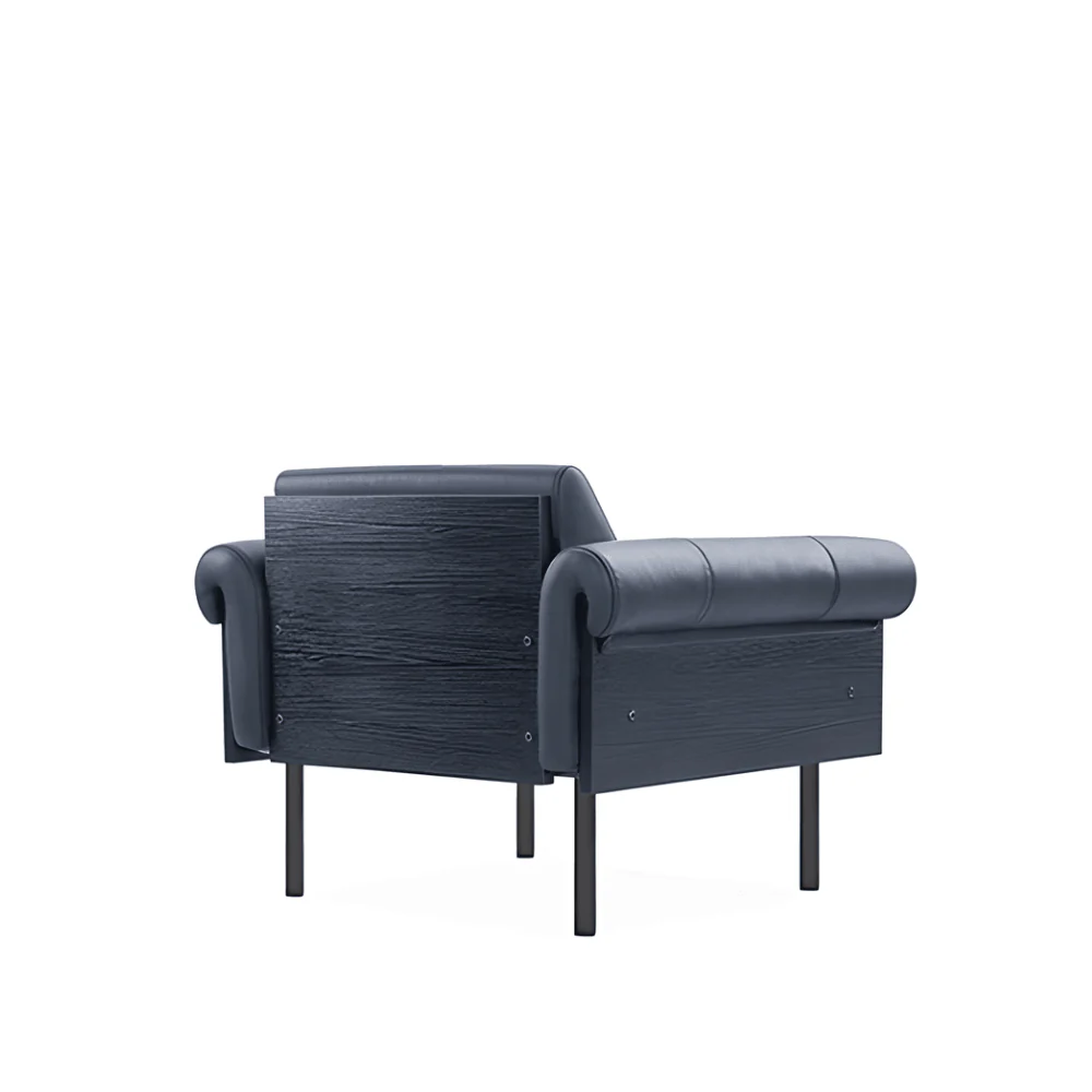 KST065 Saddle European style leather single office sofa