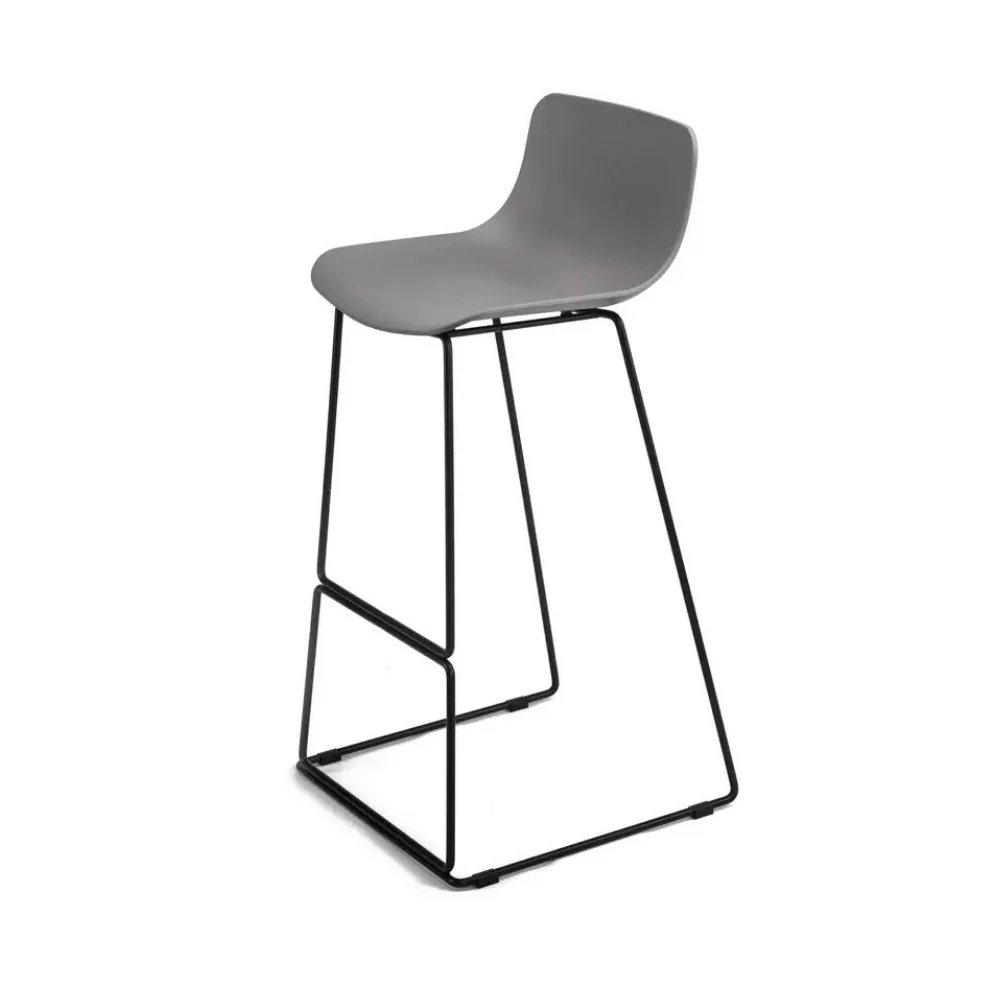 ST109 Round Metal High Leg Plastic Bar Stool