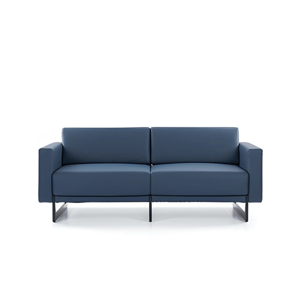 ST090 Napoli three-seater leather office modular sofa