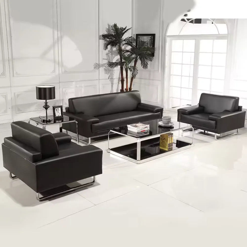 KST074 Venice Leather Office Single Sofa