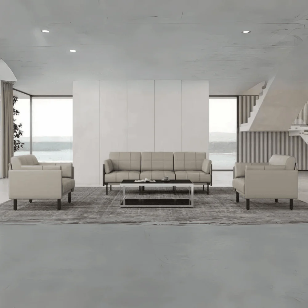 KST067 Parson Leather Office Leisure Single Sofa