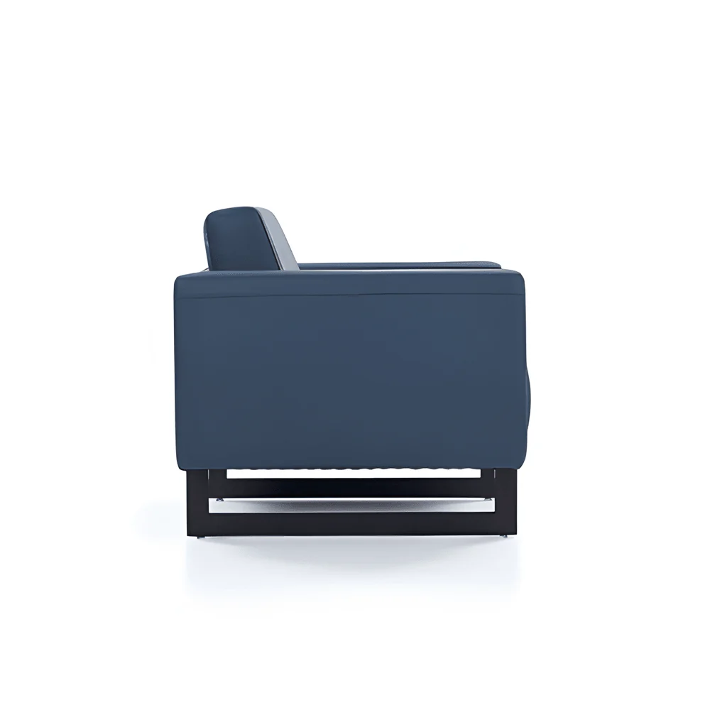 ST090 Napoli three-seater leather office modular sofa