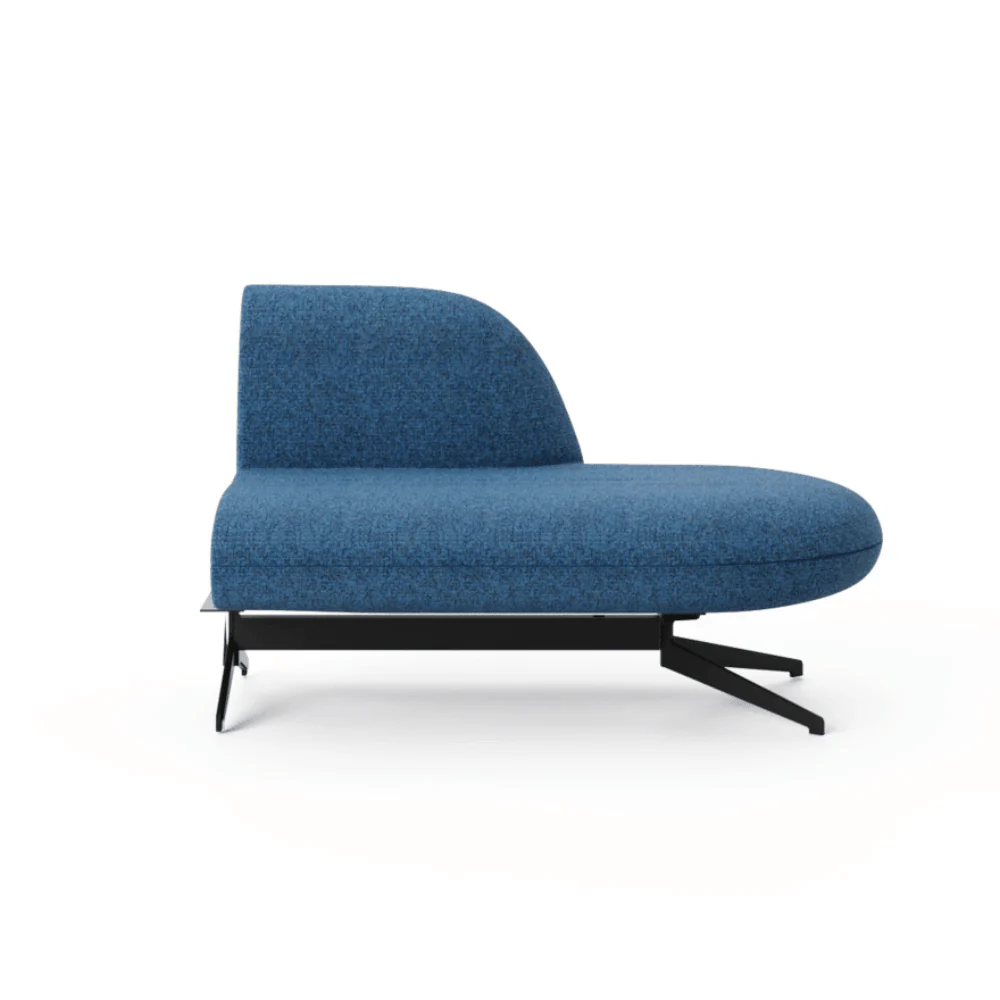 ST097 Como curved office fabric casual sofa
