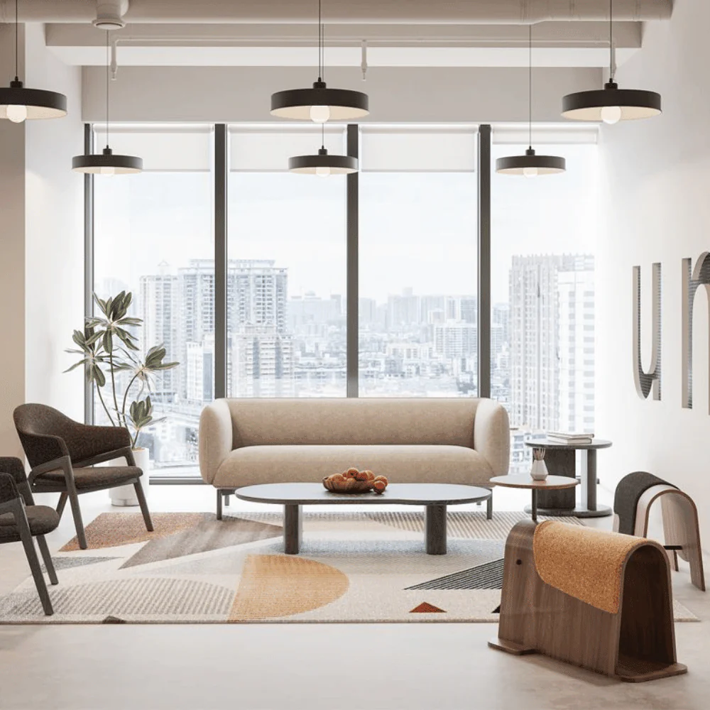 KST049 Loveseat Wooden Feature Seat Stool