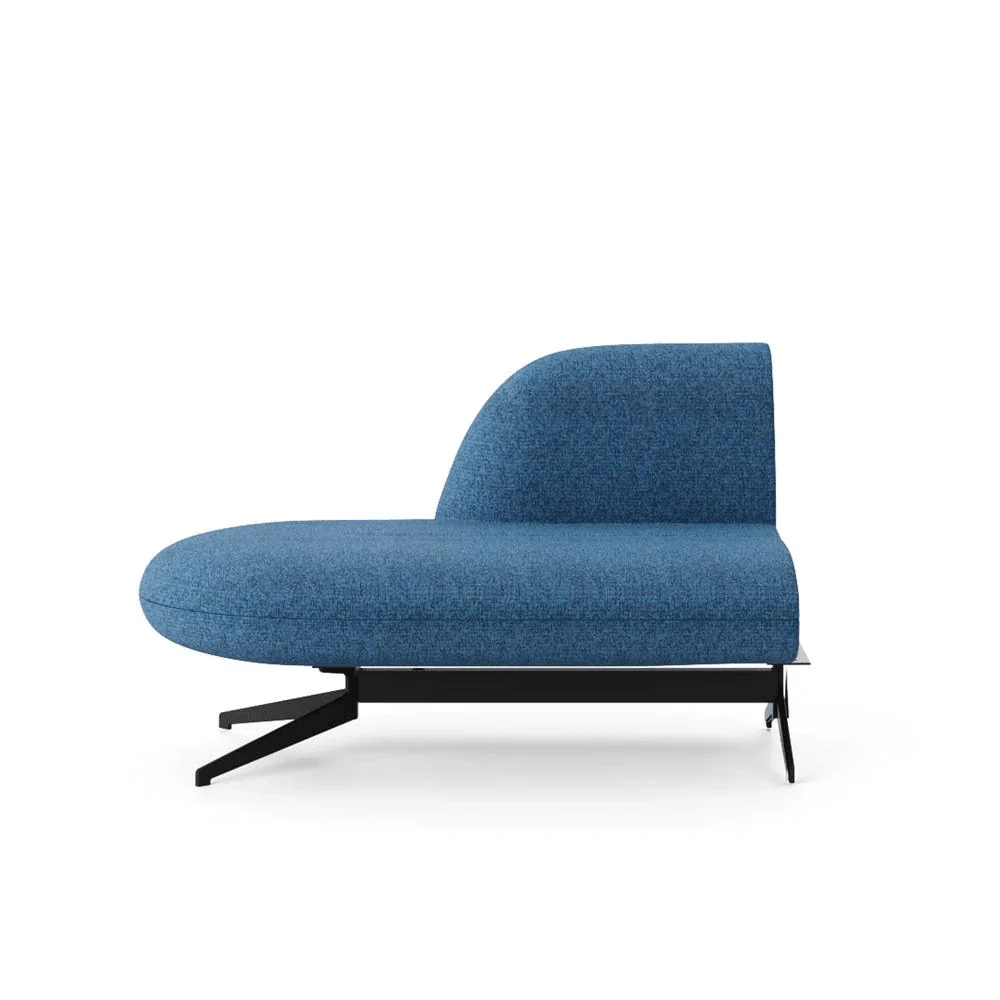 ST097 Como curved office fabric casual sofa
