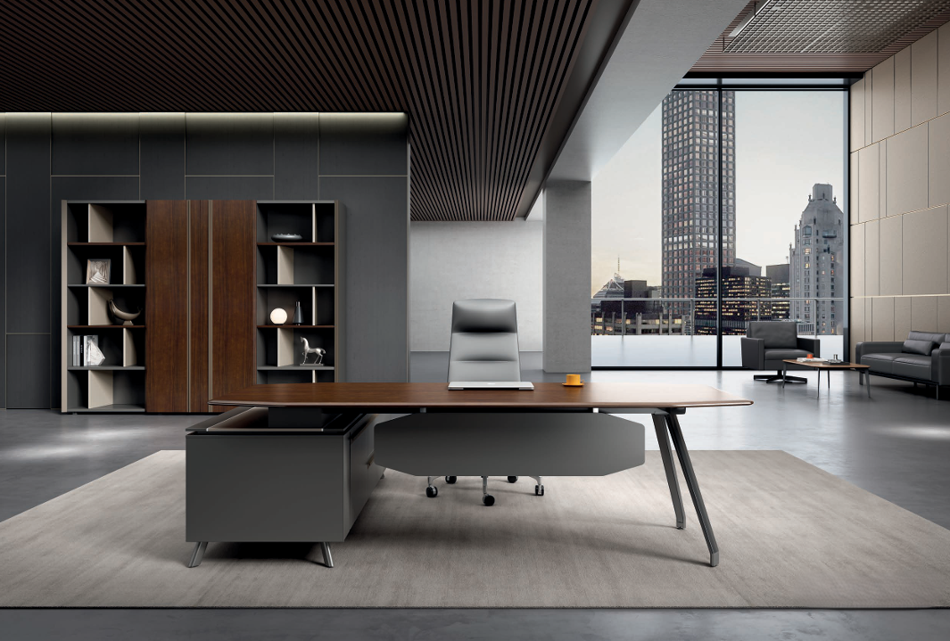 KA24 Gaddi Executive Desk with Storage Side Cabinets
