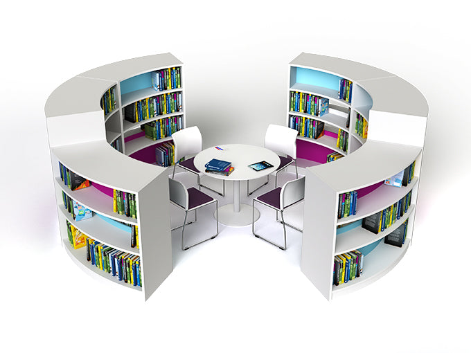 KV004 Banco Curved Bookshelf