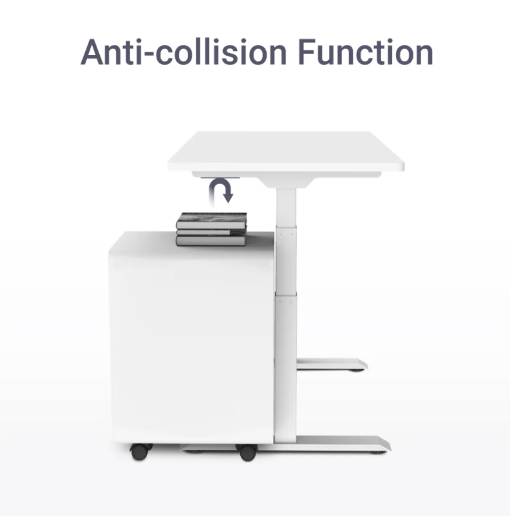 PROM STANDING DESK-White_Black (E7-03B)