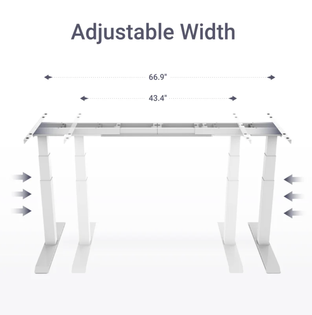 PROM STANDING DESK-Oak_White (E7-01W)