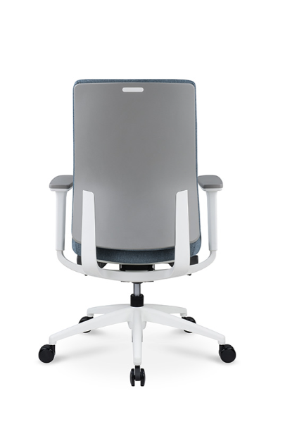 GT008-WB1L Kvix 中背人體工學辦公椅 電腦網椅 (白框)