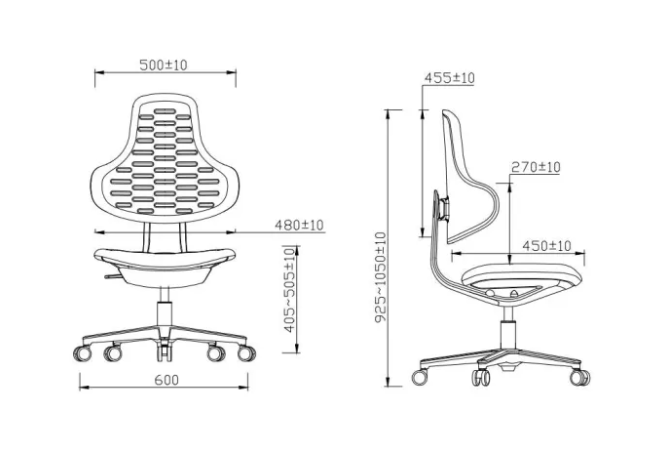 KT-LD Round Rotating Laboratory Chair