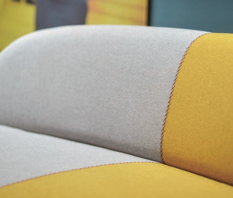 KA-34 Rhine Two-tone Fabric Sofa