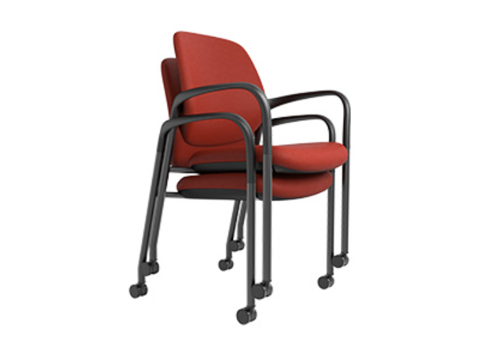 KEM050 Panel 可疊放帶滑輪會議椅