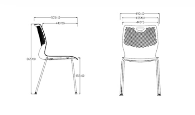 KEM076 Debate塑膠疊椅