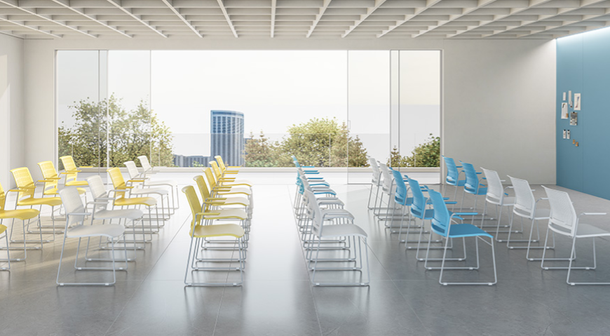 KEM075 Build 可堆疊塑膠會議椅