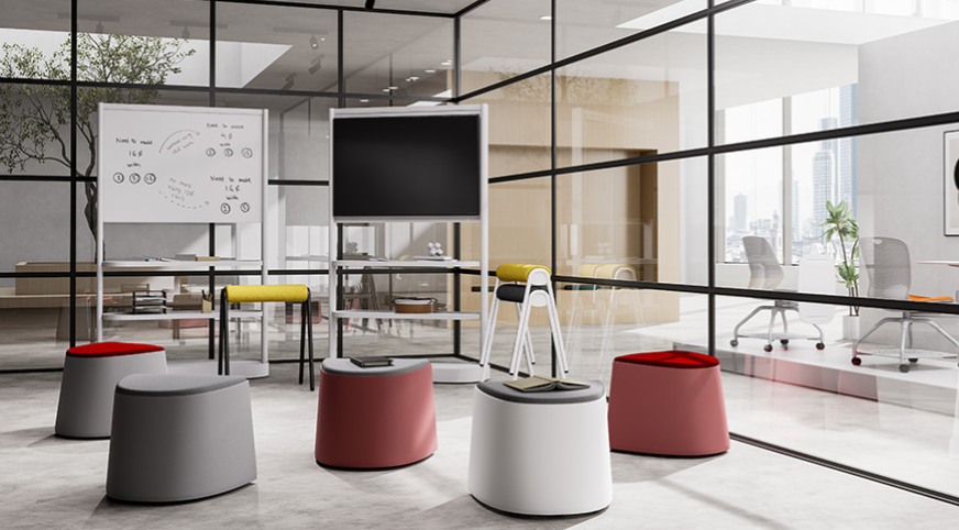 KH-S013 Scuola Movable Partition-TV Stand