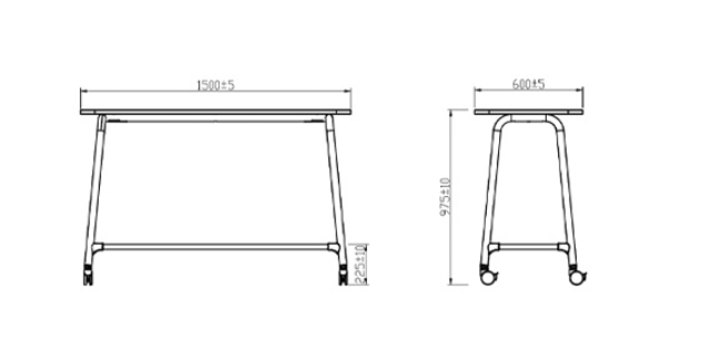 KH-S009 Studio Flexible High Table