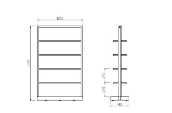 KH-S007 Ergo Movable Partition-Storage Rack