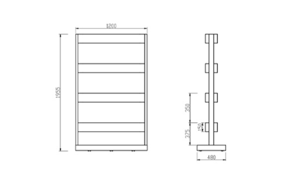KH-S006 Banco Mobile Flower Stand