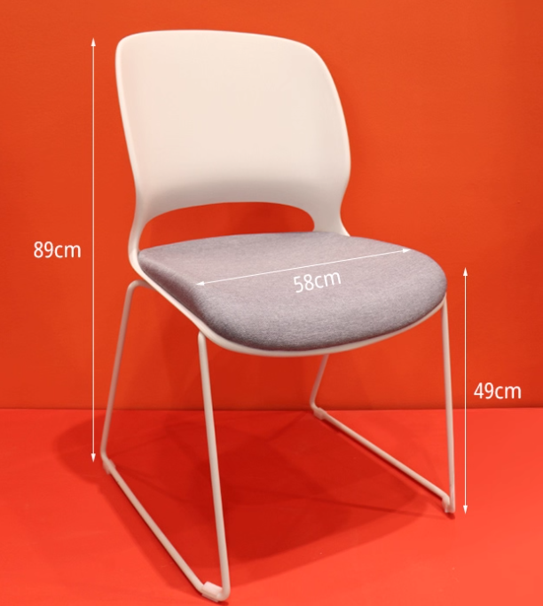 KEM048A-W Stack 鋼架塑膠可堆椅