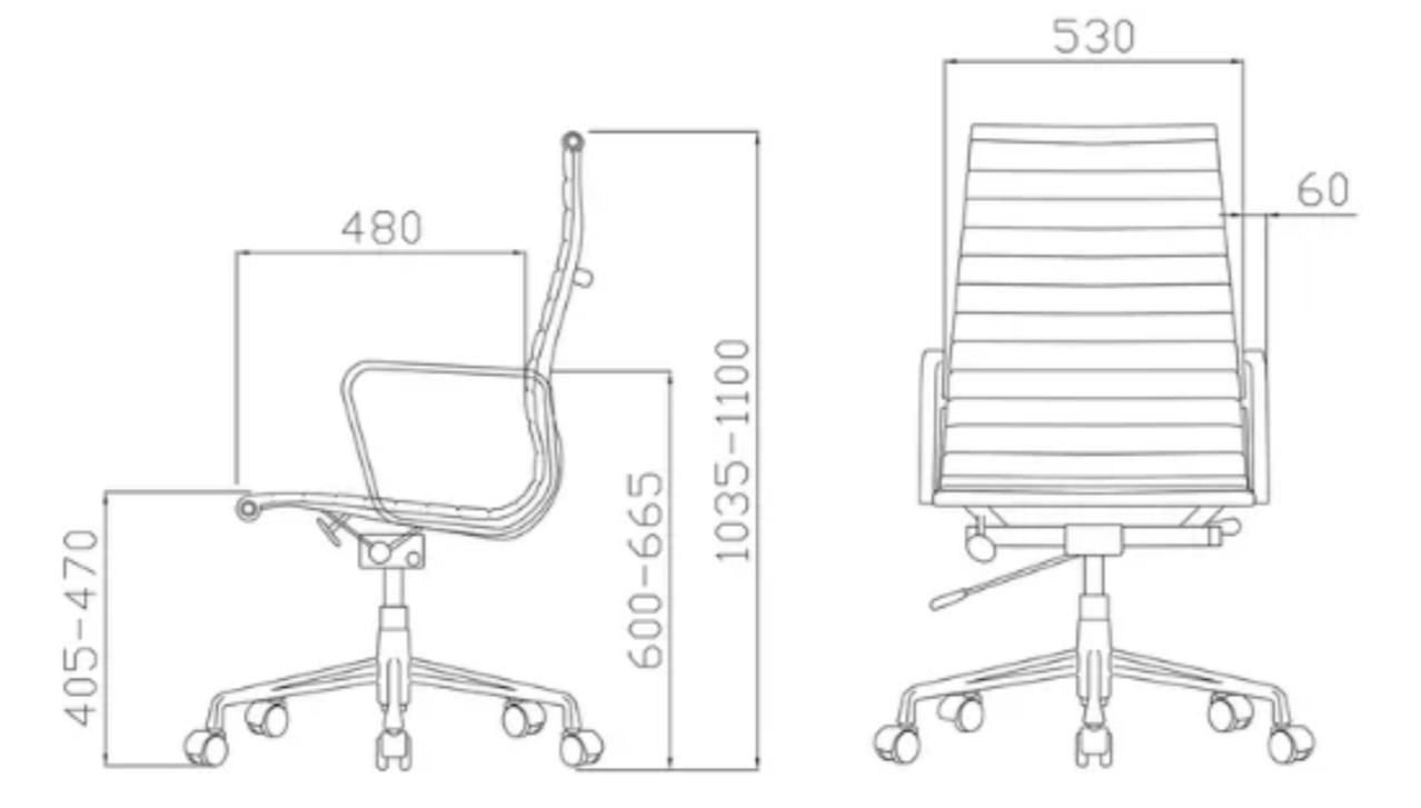 KH132A EAMES Style 大班皮椅 進口黃牛皮