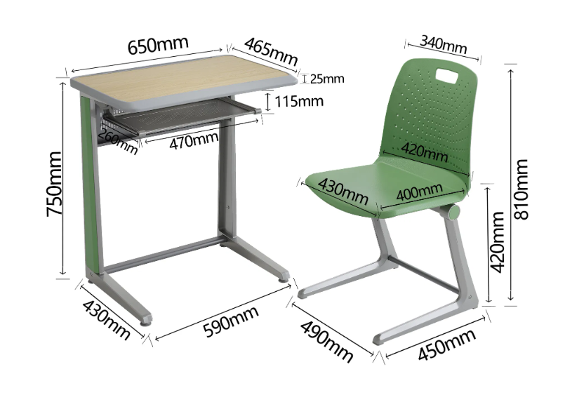 KAD026 Sapio Classroom Single Desk and Chair