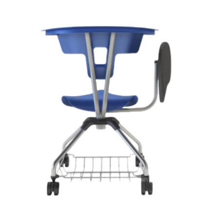 KSC001-WP Conf Roller Writing Board Saddle Stool