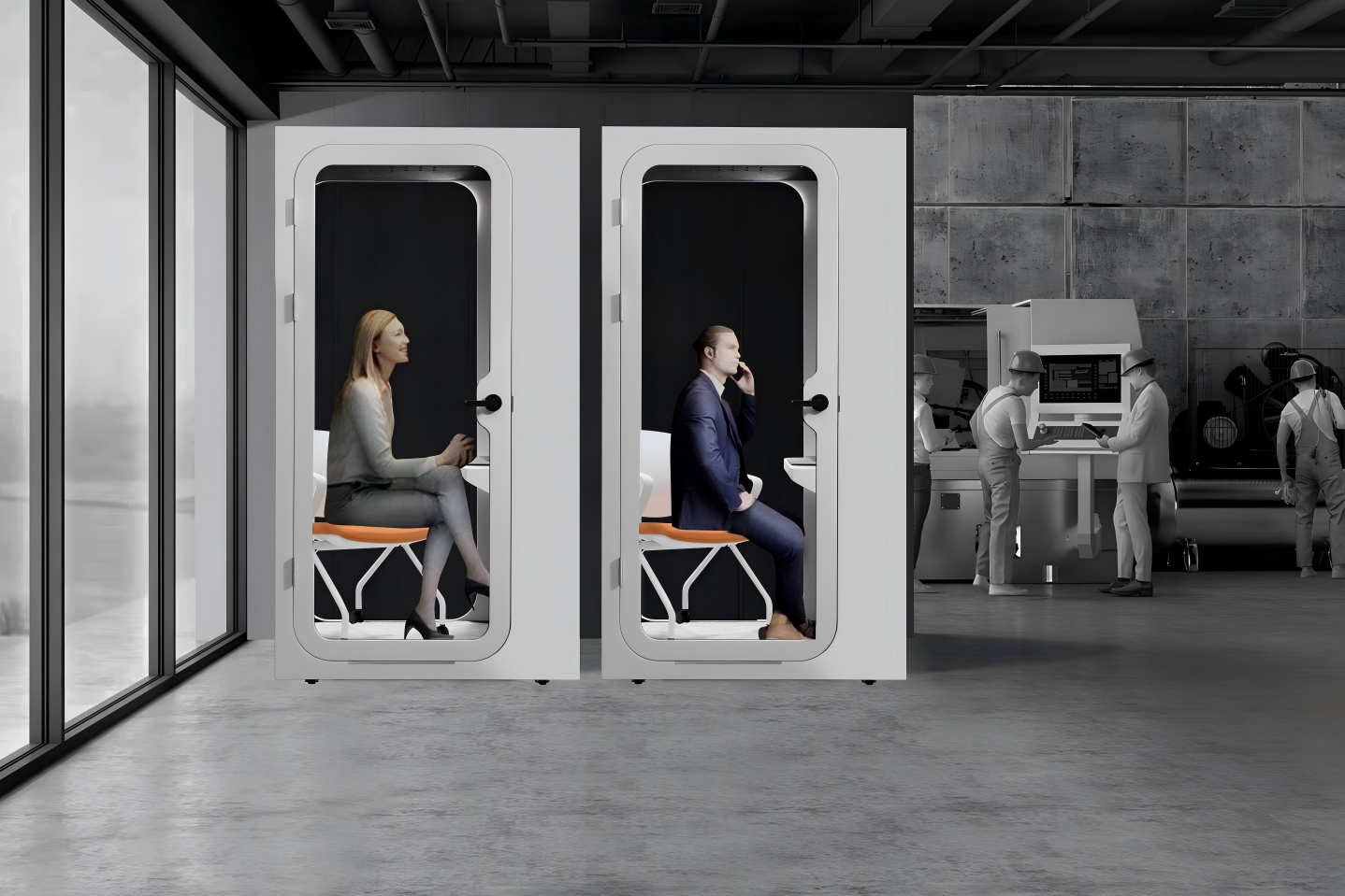 KK-J04-A ⼤直⻆顶靜音艙