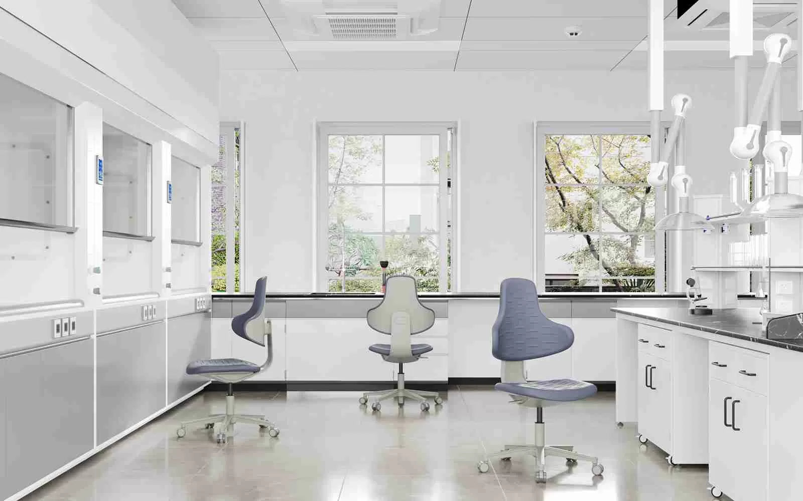 KT-LD Round Rotating Laboratory Chair