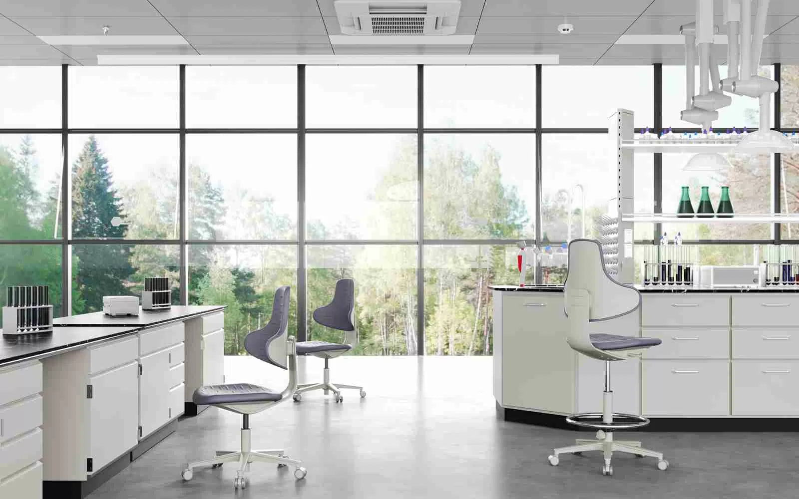 KT-LD Round Rotating Laboratory Chair
