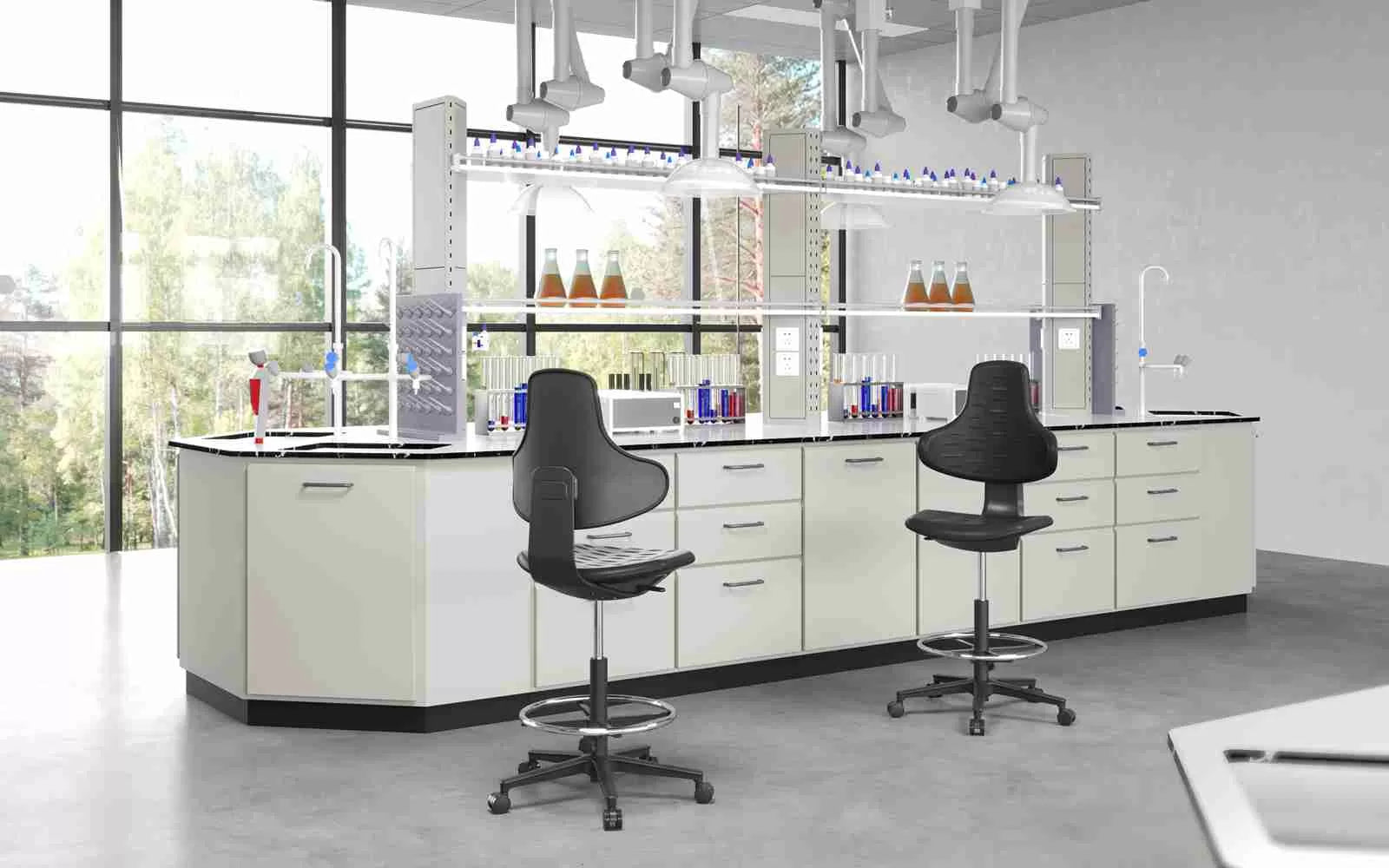 KT-LD Round Rotating Laboratory Chair