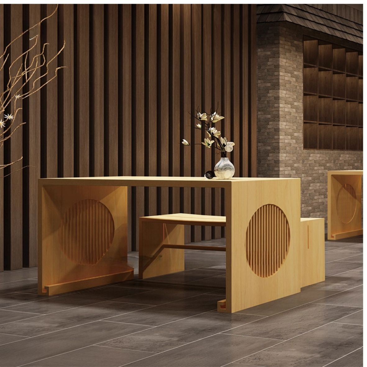 KAD 54 Legno 中式仿古桌椅