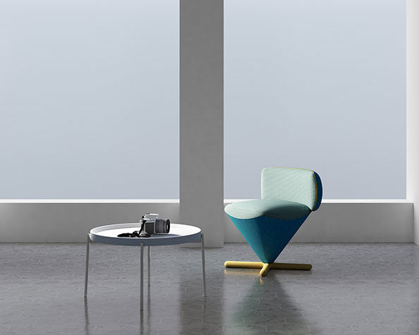 KA-32 Cartier Diamond Shape Office Fabric Lounge Chair