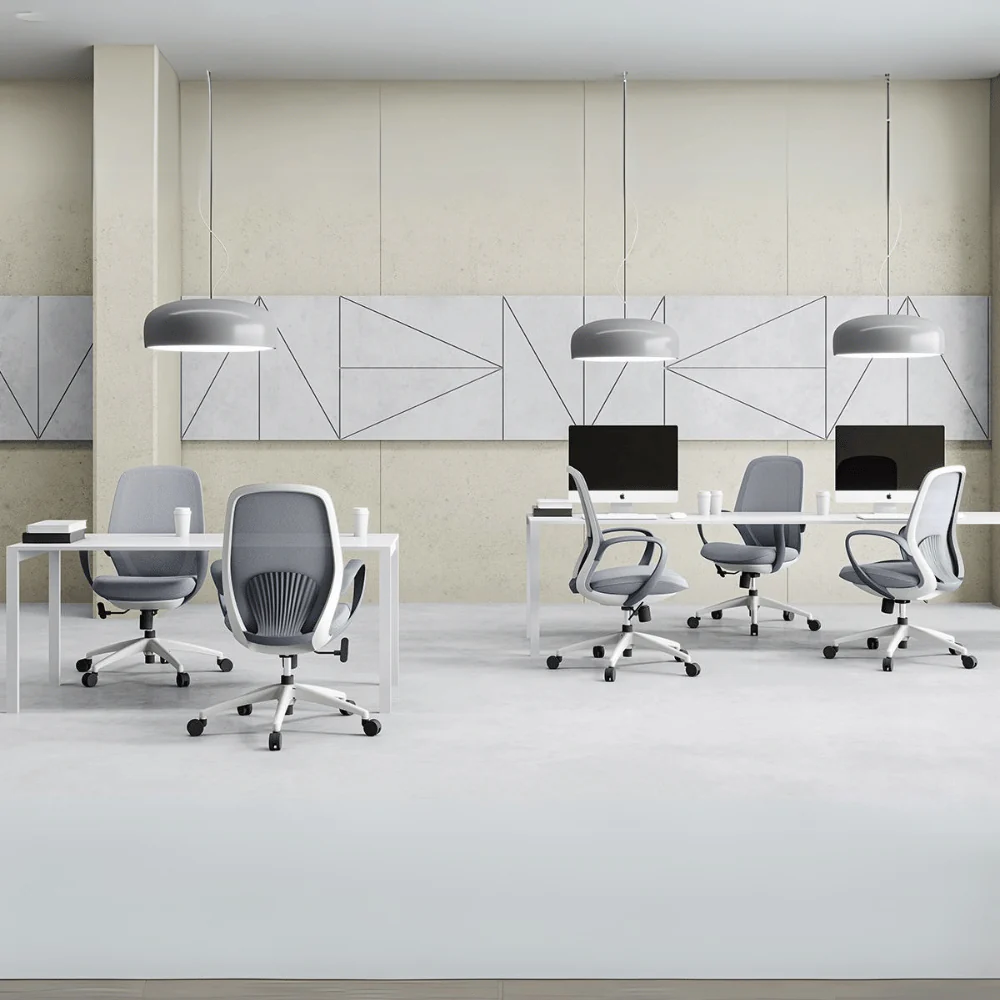 KH533B Waldo High Resilience Thick Cushion Mesh Office Chair (Gray)|Premium Comfort Chair