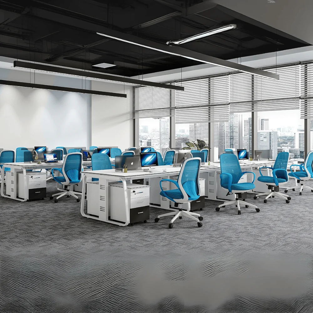 KH533C Waldo High Resilience Thick Cushion Mesh Office Chair (Blue)|Premium Comfort Chair