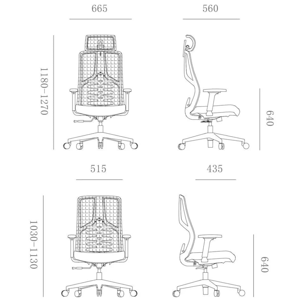 KH359B Justi Midback 3D Armour Ergonomic Computer Chair