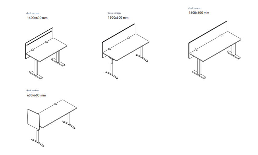 EFP-30 Forma 包布桌上屏風