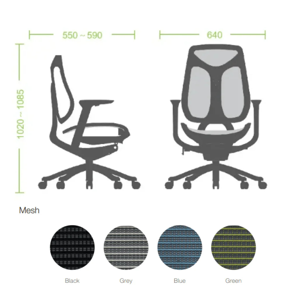 GT009B-L IMOVE Breathable Mesh Ergonomic Office Chair