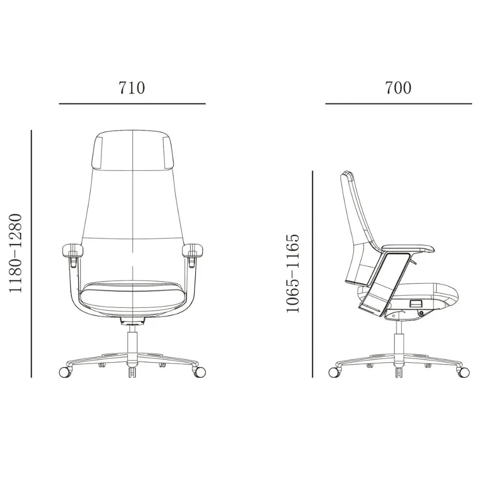 KH336A Tiara lumbar support large class chair|Executive Leather Chair